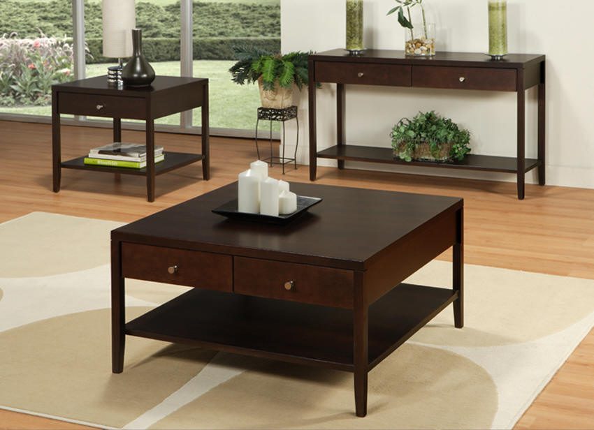 Mesa de centro con cajones Mesa de centro con cajones